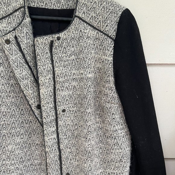 Structured Raglan- Style Mid Length Jacket - Picture 5 of 12